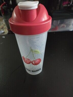 Steve Madden Cherry Print Shaker Bottle - Red Top